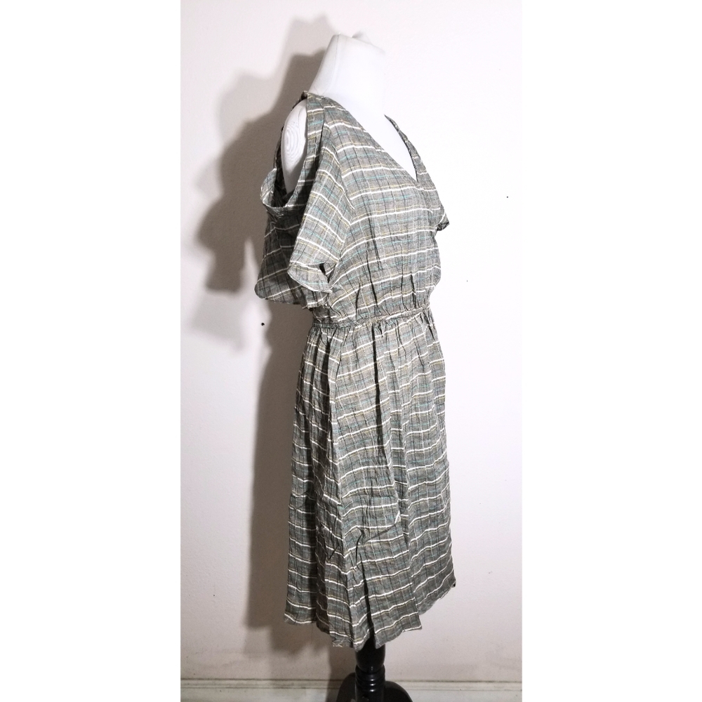 Cottagecore Cold Shoulder Midi Dress - Picture 7 of 8